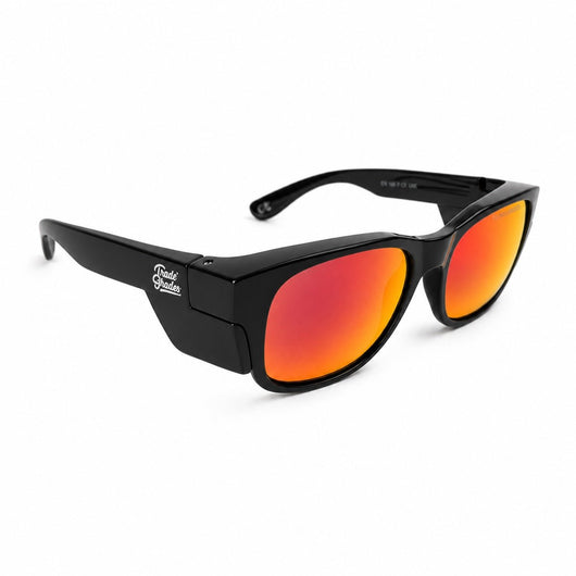 Blackout Frame - Fire Red Polarised Lens - Trade Shades