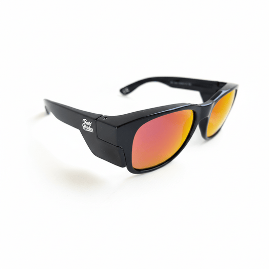Blackout Frame - Fire Red Polarised Lens - Trade Shades
