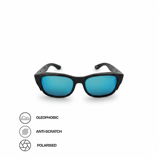 Blackout Frame - Ice Blue Polarised Lens - Trade Shades