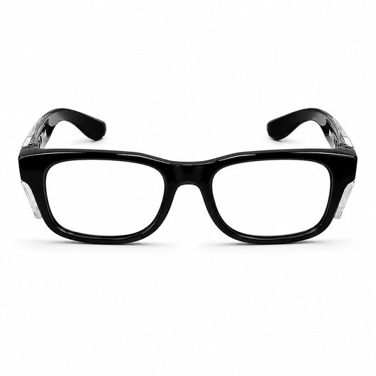 PRE - ORDER Black Frame - Clear Lens - Trade Shades